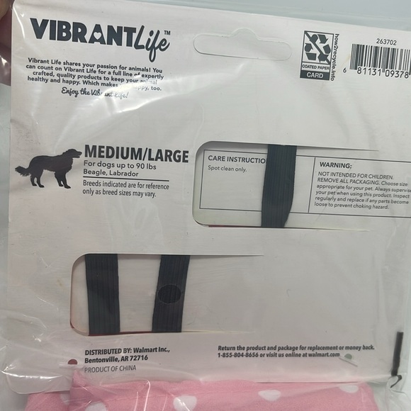 Vibrant Dogs Beagle, Labrador, Chihuahua Bandana Set Pink Color NWT - Picture 3 of 15